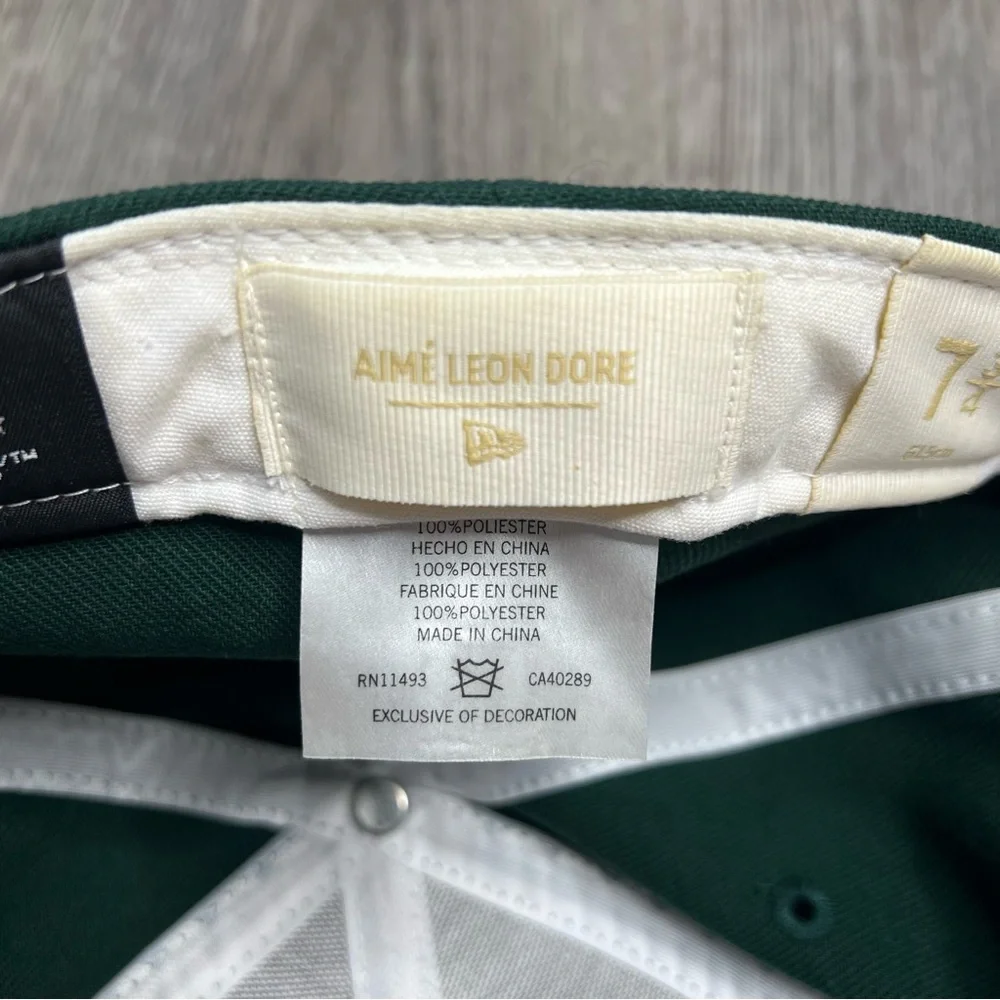 Aime Leon Dore x New Era‎ New York Mets Fitted Hat SS23 Cap Green Size 7 3/4 - Picture 7 of 8